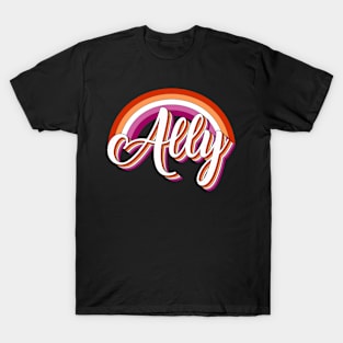 Ally lessbian pride T-Shirt